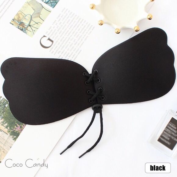 🆕Self Adhesive Black Strapless Push Up Sticky Bra - Picture 5 of 8